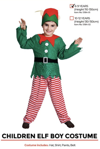 CHILDREN ELF BOY COSTUME